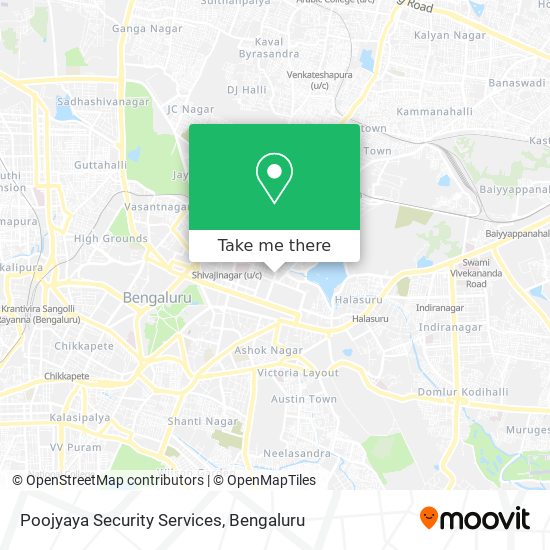 Poojyaya Security Services map