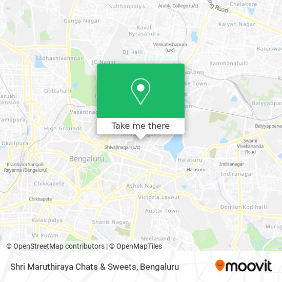 Shri Maruthiraya Chats & Sweets map