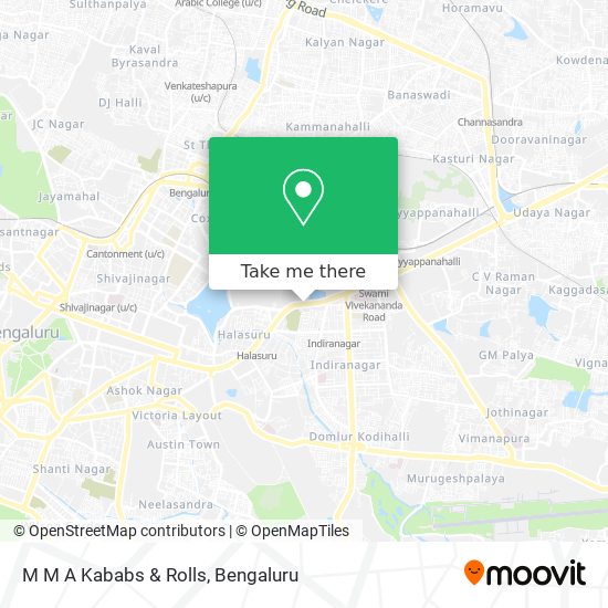 M M A Kababs & Rolls map