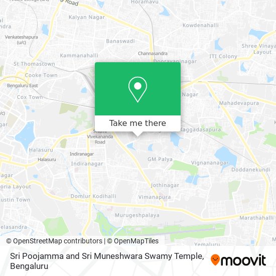 Sri Poojamma and Sri Muneshwara Swamy Temple map