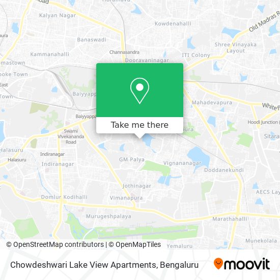 Chowdeshwari Lake View Apartments map