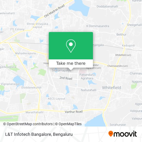 L&T Infotech Bangalore map