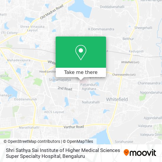 Shri Sathya Sai Institute of Higher Medical Sciences Super Specialty Hospital map