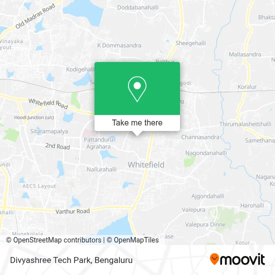 Divyashree Tech Park map