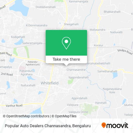 Popular Auto Dealers Channasandra map
