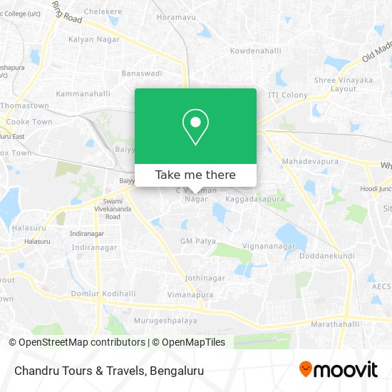 Chandru Tours & Travels map