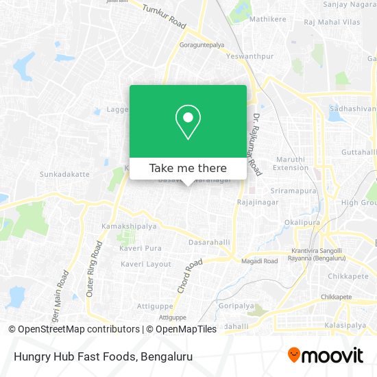 Hungry Hub Fast Foods map