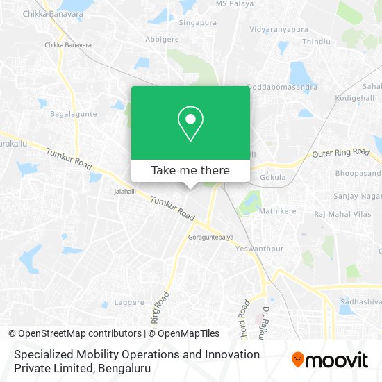 Specialized Mobility Operations and Innovation Private Limited map
