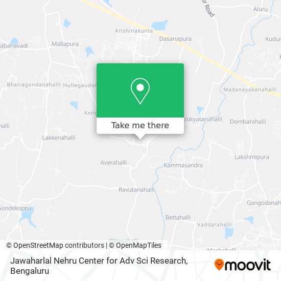 Jawaharlal Nehru Center for Adv Sci Research map