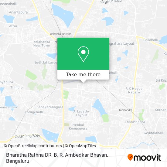 Bharatha Rathna DR. B. R. Ambedkar Bhavan map