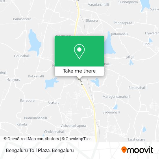 Bengaluru Toll Plaza map