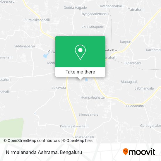 Nirmalananda Ashrama map