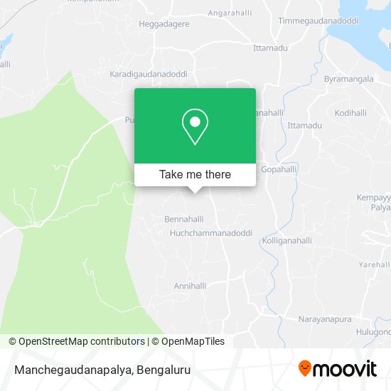 Manchegaudanapalya map