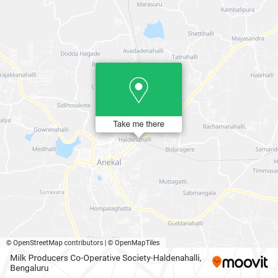 Milk Producers Co-Operative Society-Haldenahalli map