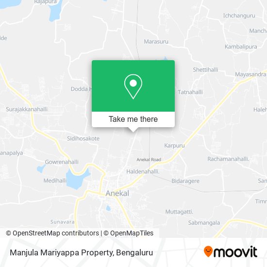 Manjula Mariyappa Property map