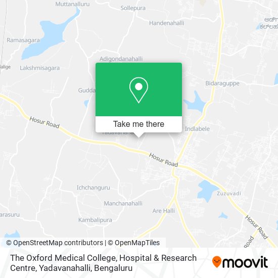 The Oxford Medical College, Hospital & Research Centre, Yadavanahalli map