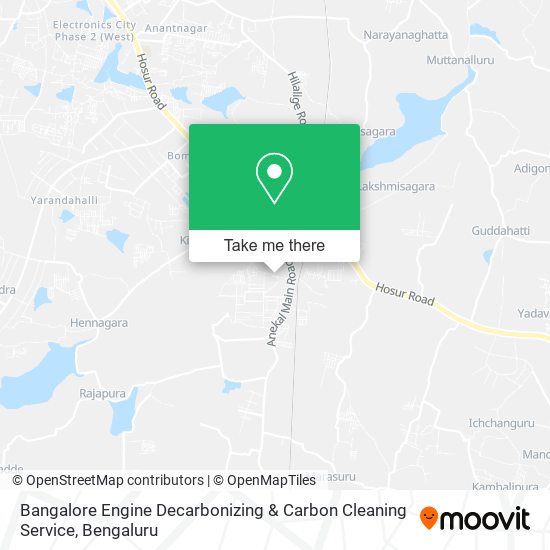 Bangalore Engine Decarbonizing & Carbon Cleaning Service map