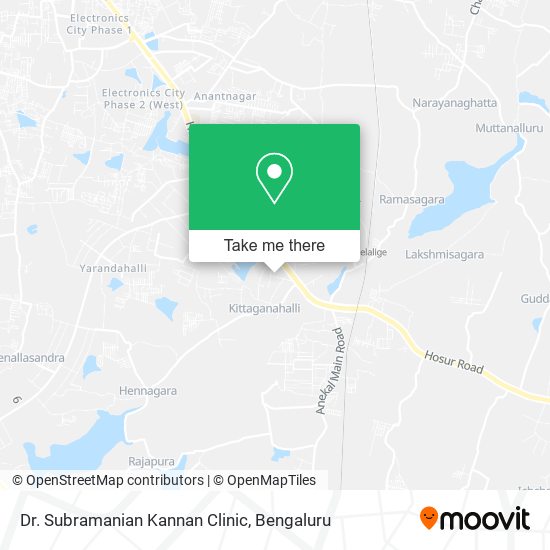 Dr. Subramanian Kannan Clinic map