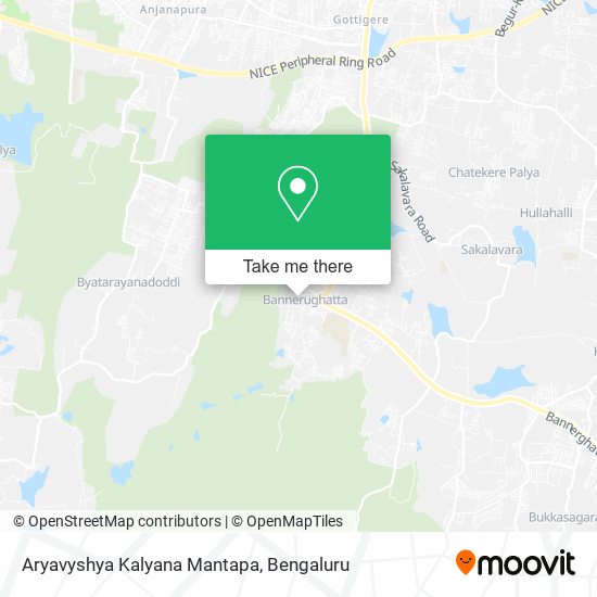 Aryavyshya Kalyana Mantapa map