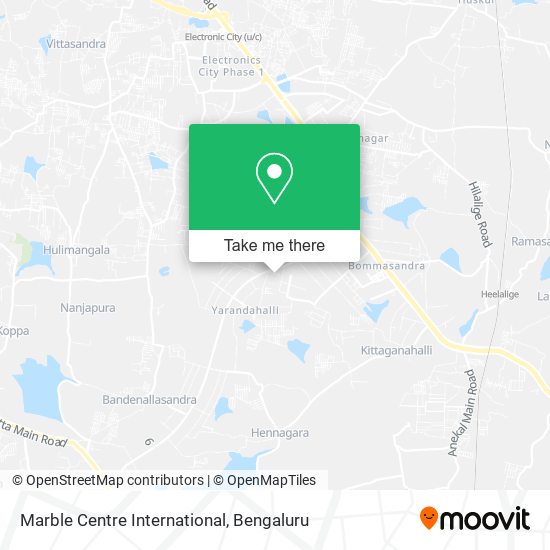 Marble Centre International map