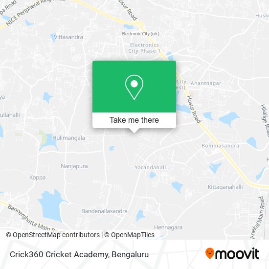 Crick360 Cricket Academy map