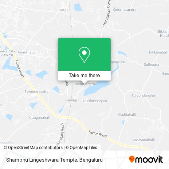 Shambhu Lingeshwara Temple map