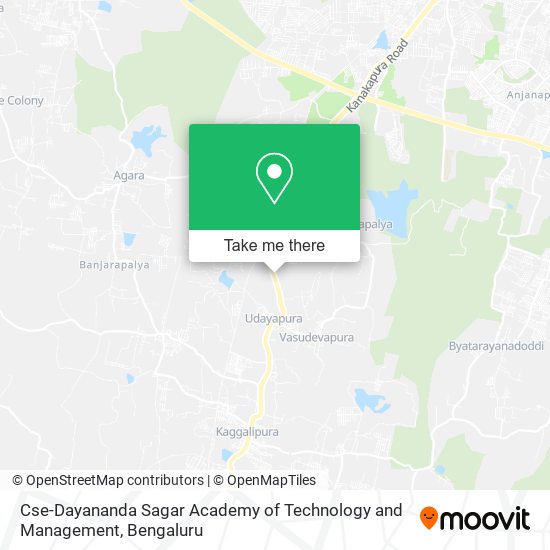 Cse-Dayananda Sagar Academy of Technology and Management map