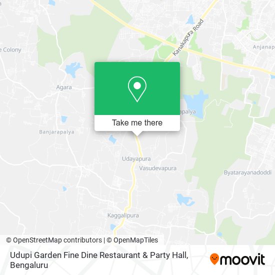 Udupi Garden Fine Dine Restaurant & Party Hall map