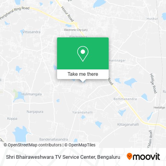 Shri Bhairaweshwara TV Service Center map