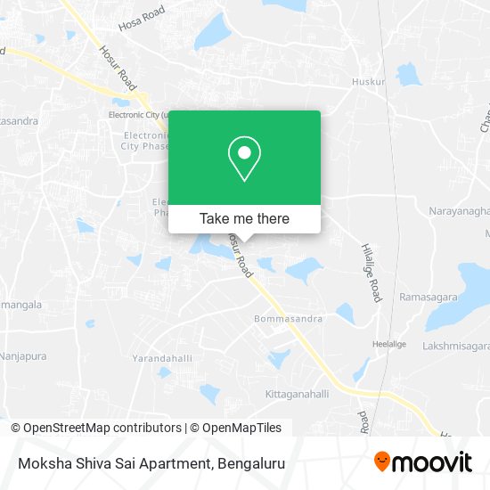 Moksha Shiva Sai Apartment map