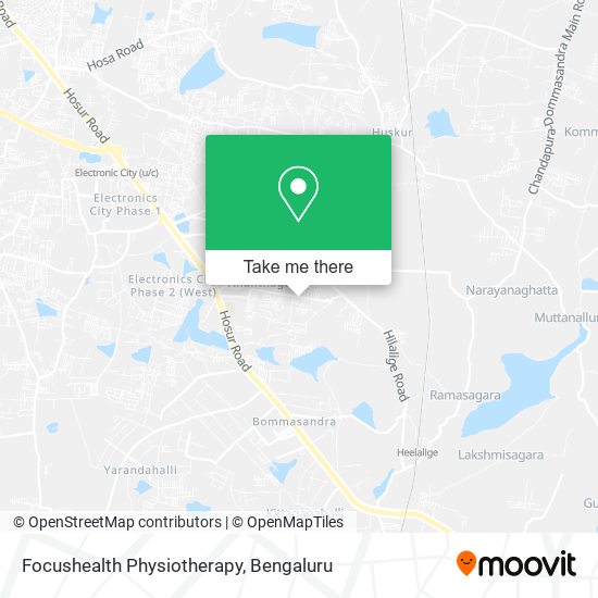 Focushealth Physiotherapy map