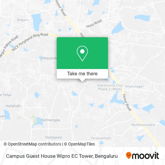 Campus Guest House Wipro EC Tower map