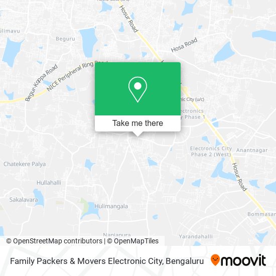 Family Packers & Movers Electronic City map