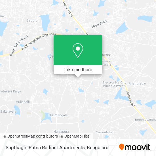 Sapthagiri Ratna Radiant Apartments map