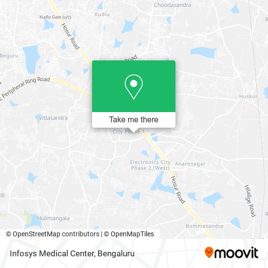 Infosys Medical Center map