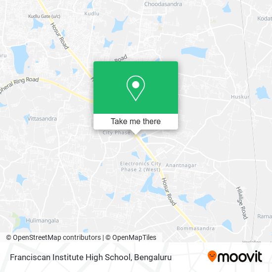 Franciscan Institute High School map