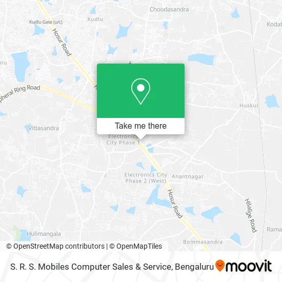 S. R. S. Mobiles Computer Sales & Service map
