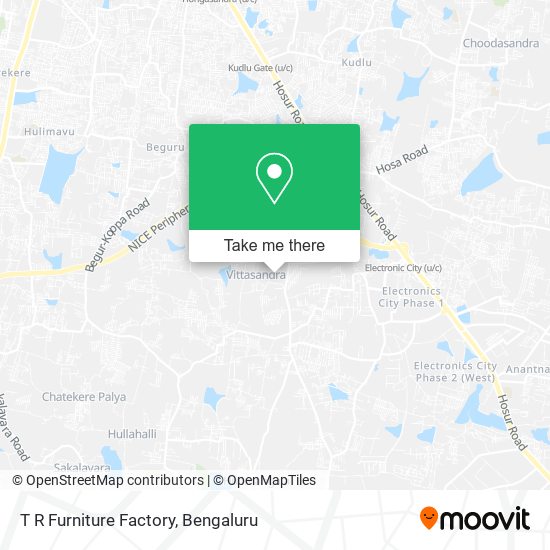 T R Furniture Factory map