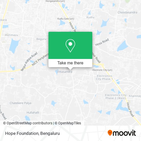 Hope Foundation map