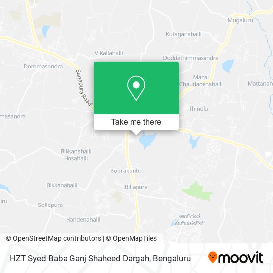HZT Syed Baba Ganj Shaheed Dargah map