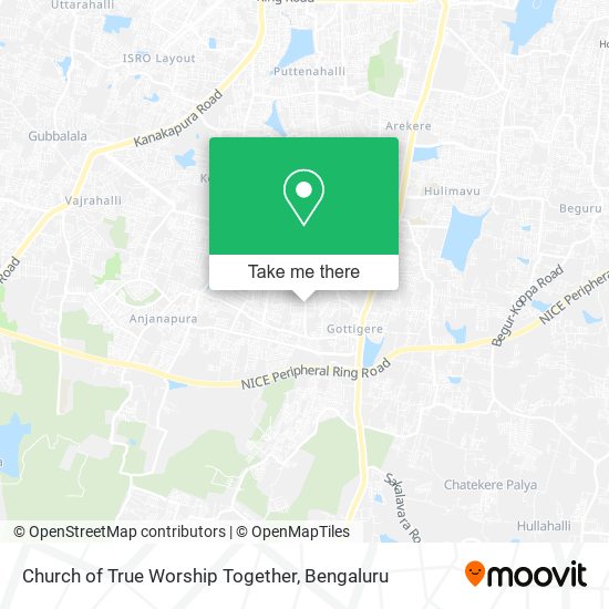 Church of True Worship Together map