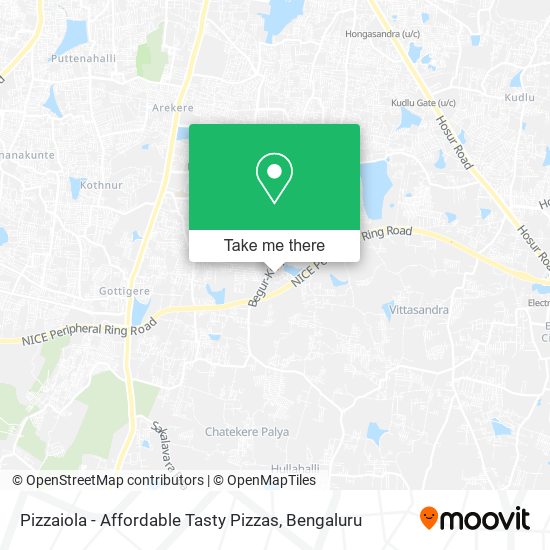Pizzaiola - Affordable Tasty Pizzas map