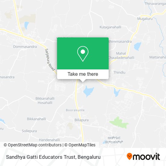 Sandhya Gatti Educators Trust map
