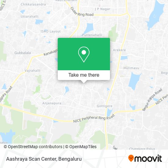Aashraya Scan Center map