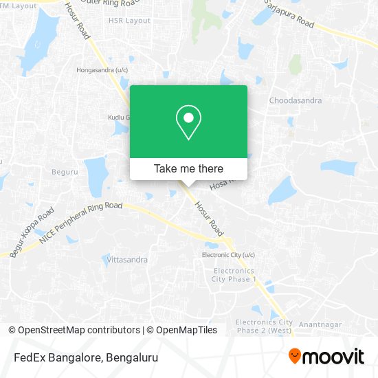 FedEx Bangalore map