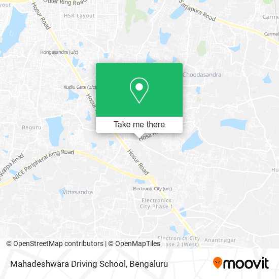 Mahadeshwara Driving School map