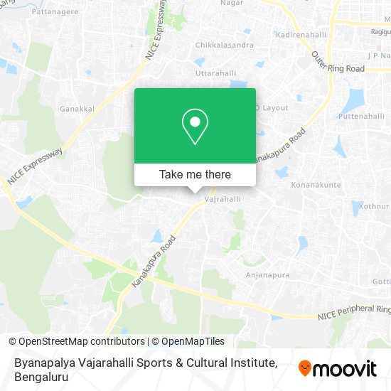 Byanapalya Vajarahalli Sports & Cultural Institute map