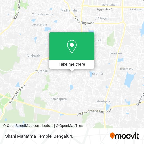 Shani Mahatma Temple map