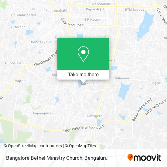 Bangalore Bethel Ministry Church map