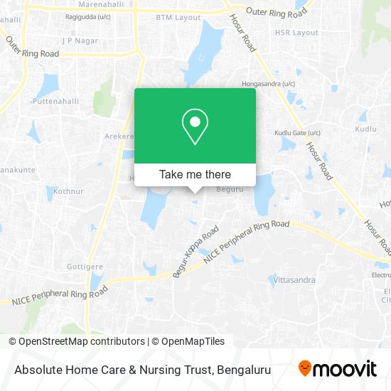 Absolute Home Care & Nursing Trust map